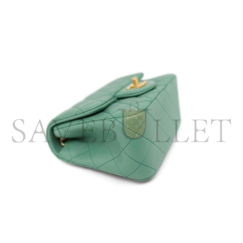CHANEL MINI FLAP BAG WITH PEARL CRUSH AS1786 (17*13*8cm)